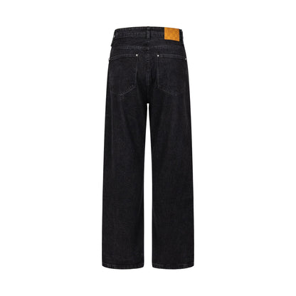 260820 New high-quality embroidered washed-hole denim pants
