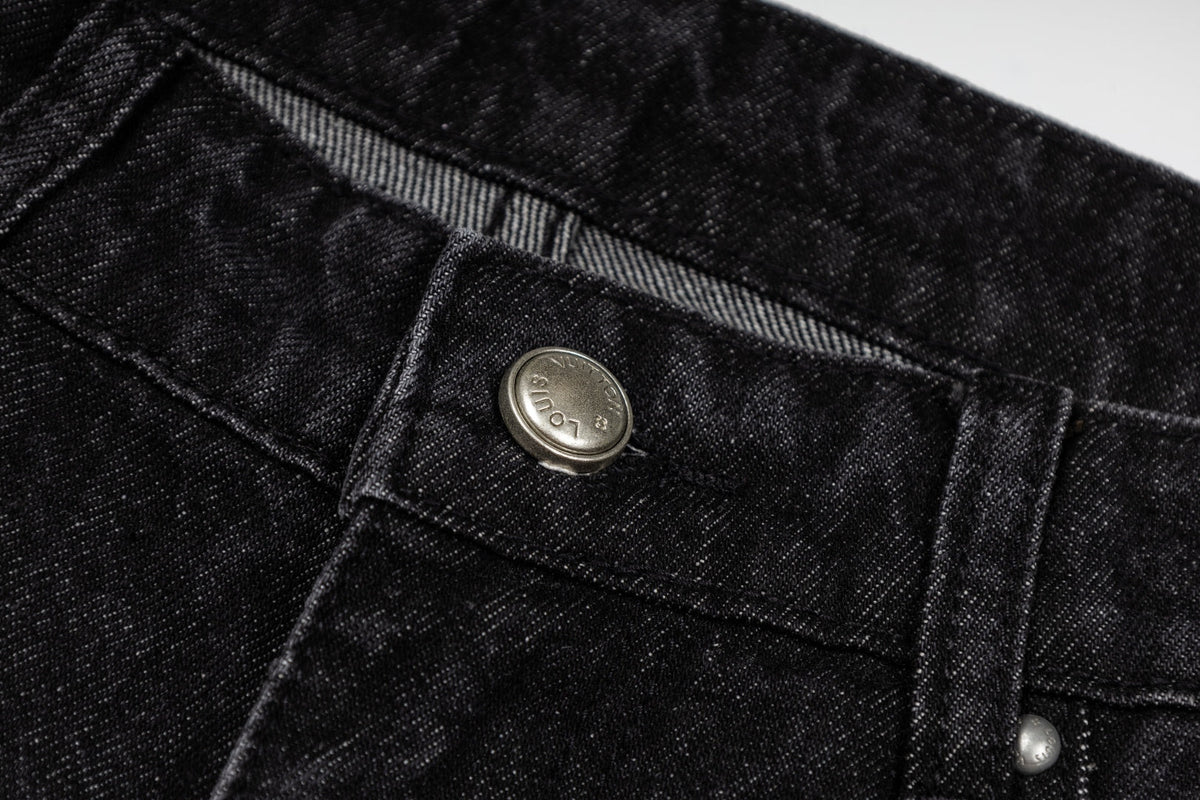 260820 New high-quality embroidered washed-hole denim pants