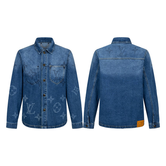 260820 New high-quality gradient embroidery jacket, shirt and denim coat