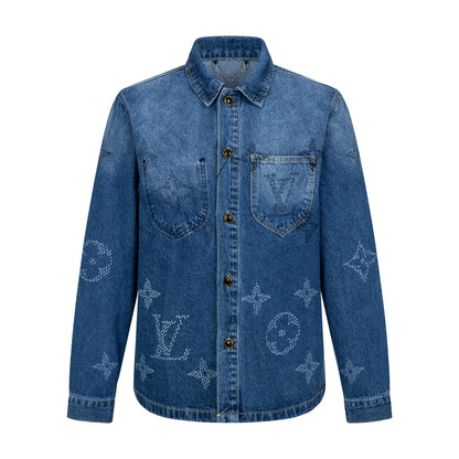 260820 New high-quality gradient embroidery jacket, shirt and denim coat