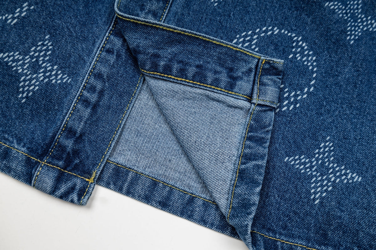 260820 New high-quality gradient embroidery jacket, shirt and denim coat