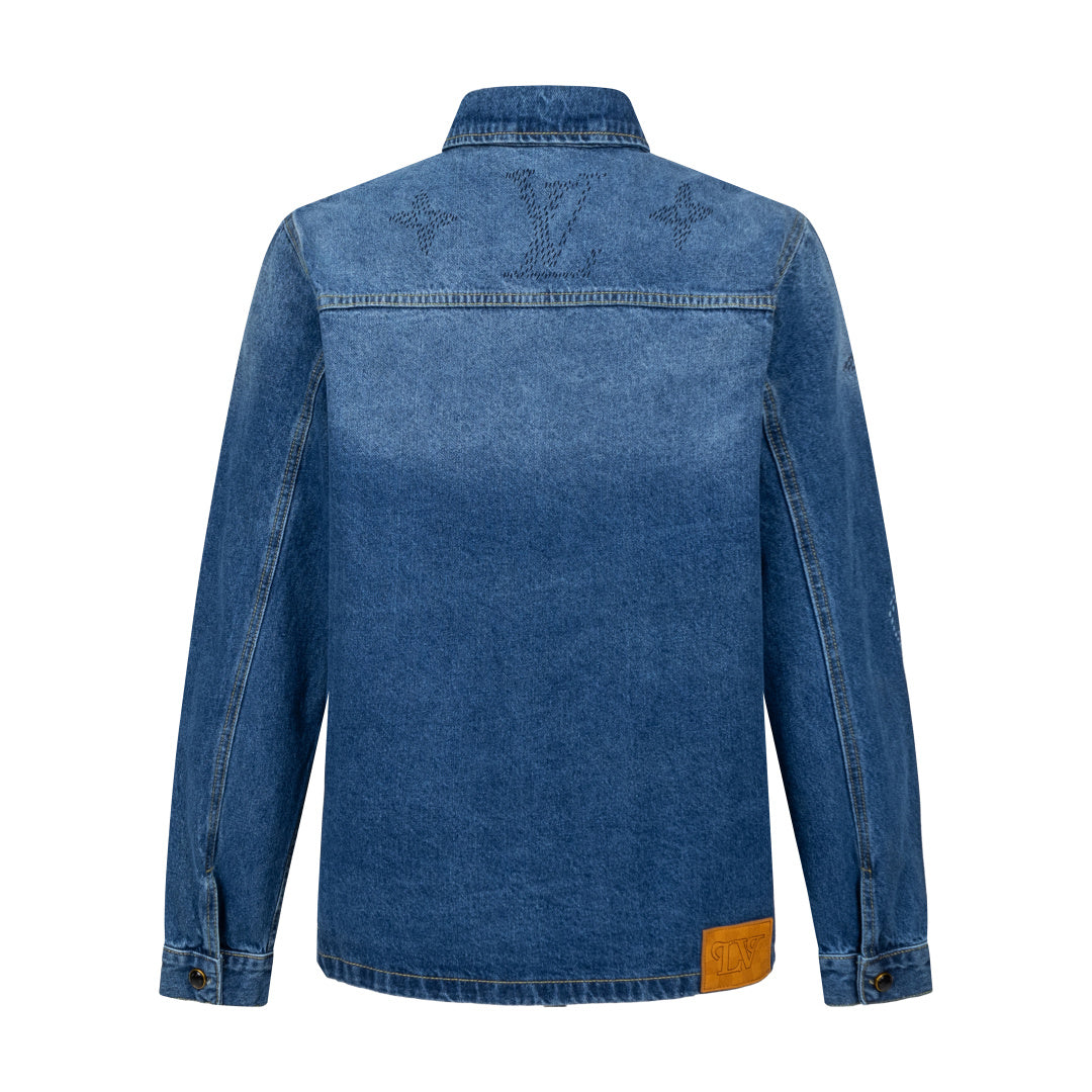 260820 New high-quality gradient embroidery jacket, shirt and denim coat