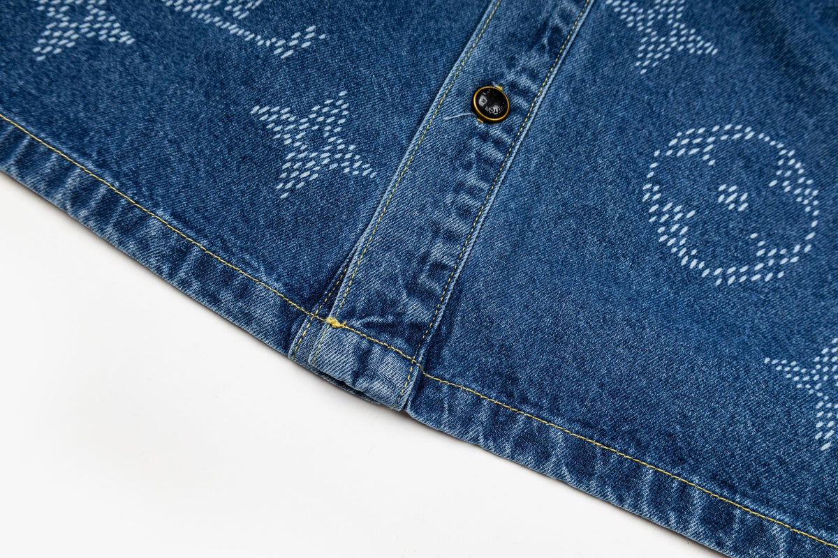 260820 New high-quality gradient embroidery jacket, shirt and denim coat