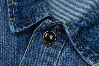 260820 New high-quality gradient embroidery jacket, shirt and denim coat