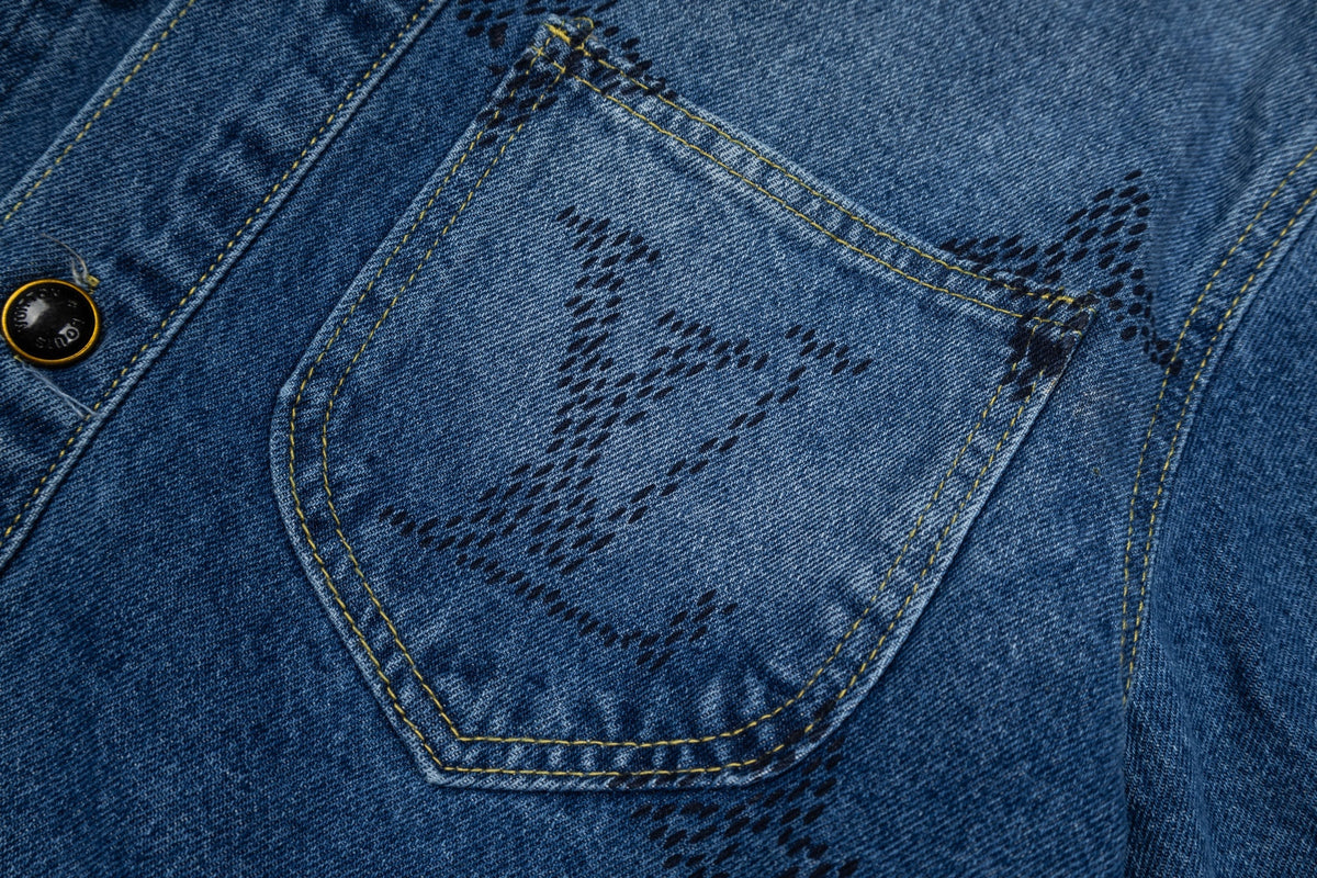 260820 New high-quality gradient embroidery jacket, shirt and denim coat