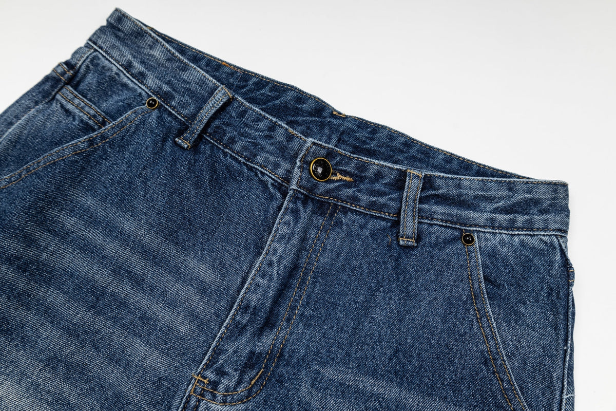 260820 New high-quality gradient embroidery men's and women's matching jeans