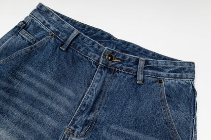 260820 New high-quality gradient embroidery men's and women's matching jeans