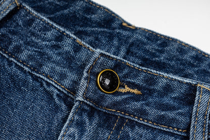 260820 New high-quality gradient embroidery men's and women's matching jeans