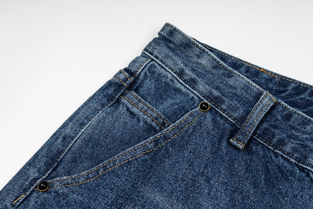 260820 New high-quality gradient embroidery men's and women's matching jeans