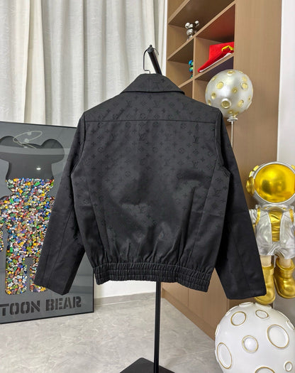 260826 New high-quality full-print textured jacquard business formal jacket
