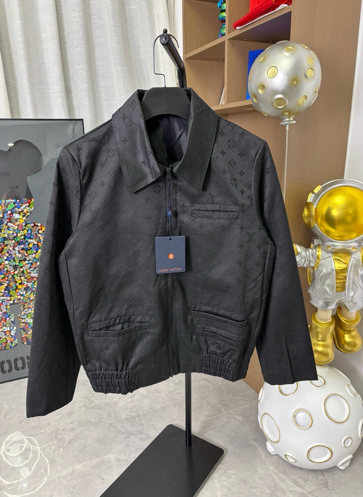260826 New high-quality full-print textured jacquard business formal jacket