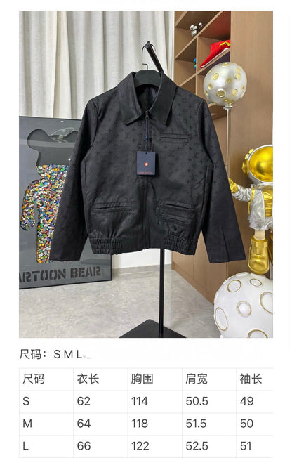 260826 New high-quality full-print textured jacquard business formal jacket
