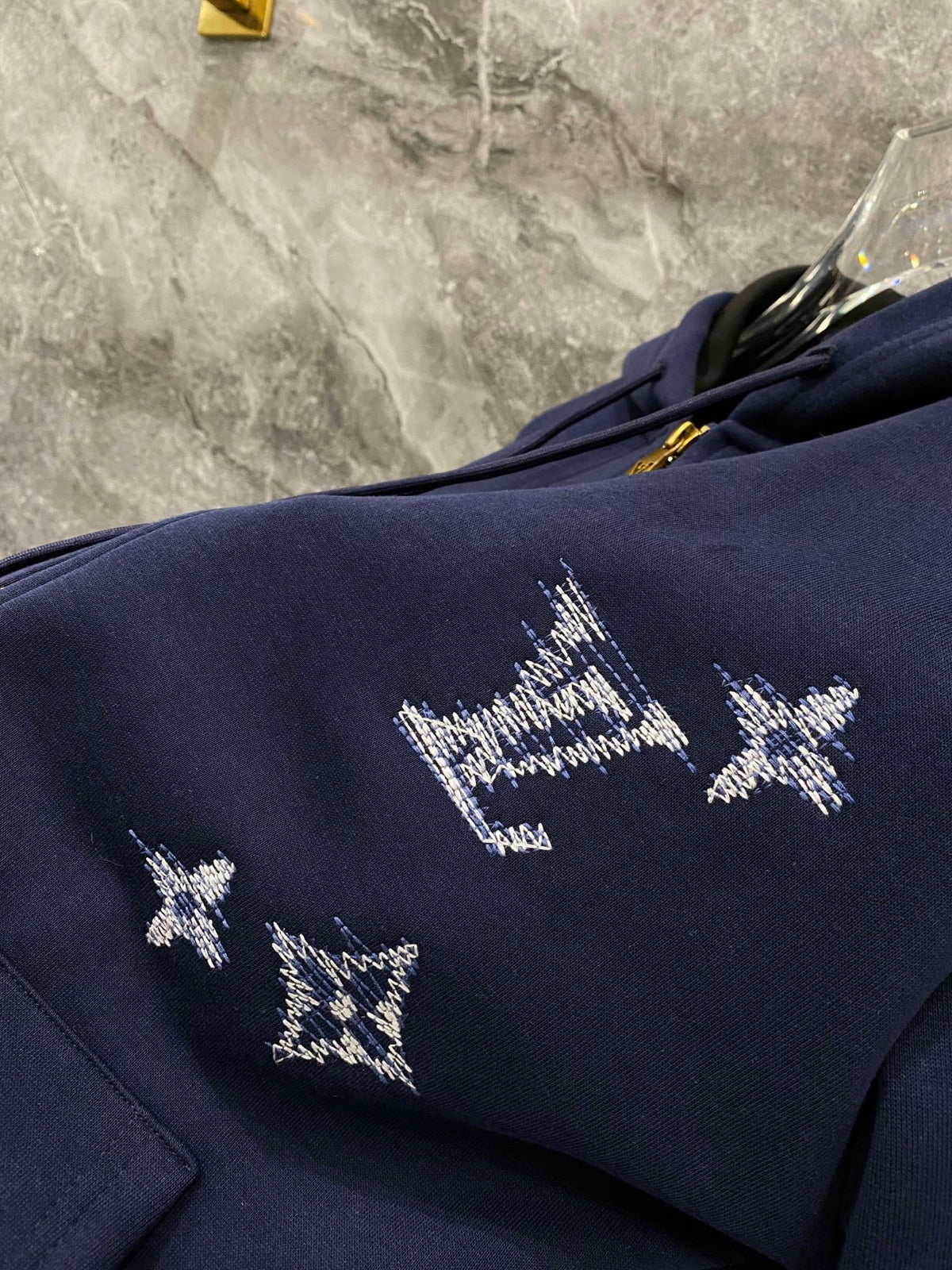260826 New high-quality custom fabric woven strap with letter embroidery patchwork set