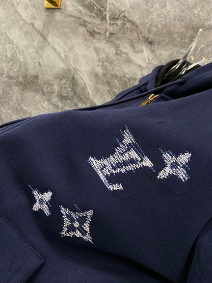 260826 New high-quality custom fabric woven strap with letter embroidery patchwork set