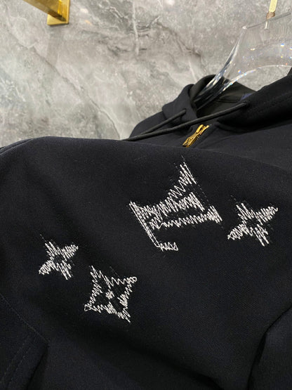 260826 New high-quality custom fabric woven strap with letter embroidery patchwork set