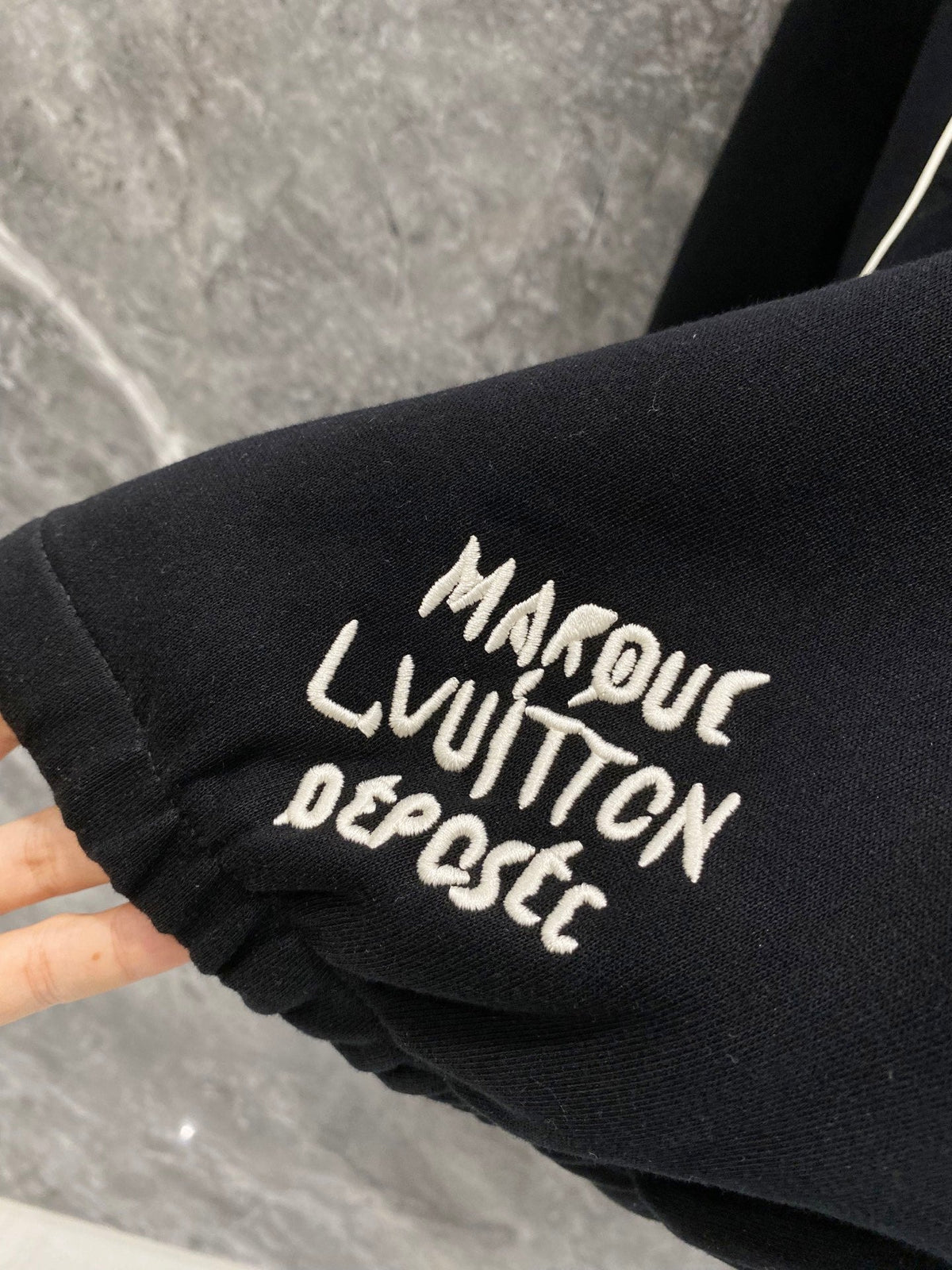 260826 New high-quality custom fabric woven strap with letter embroidery patchwork set