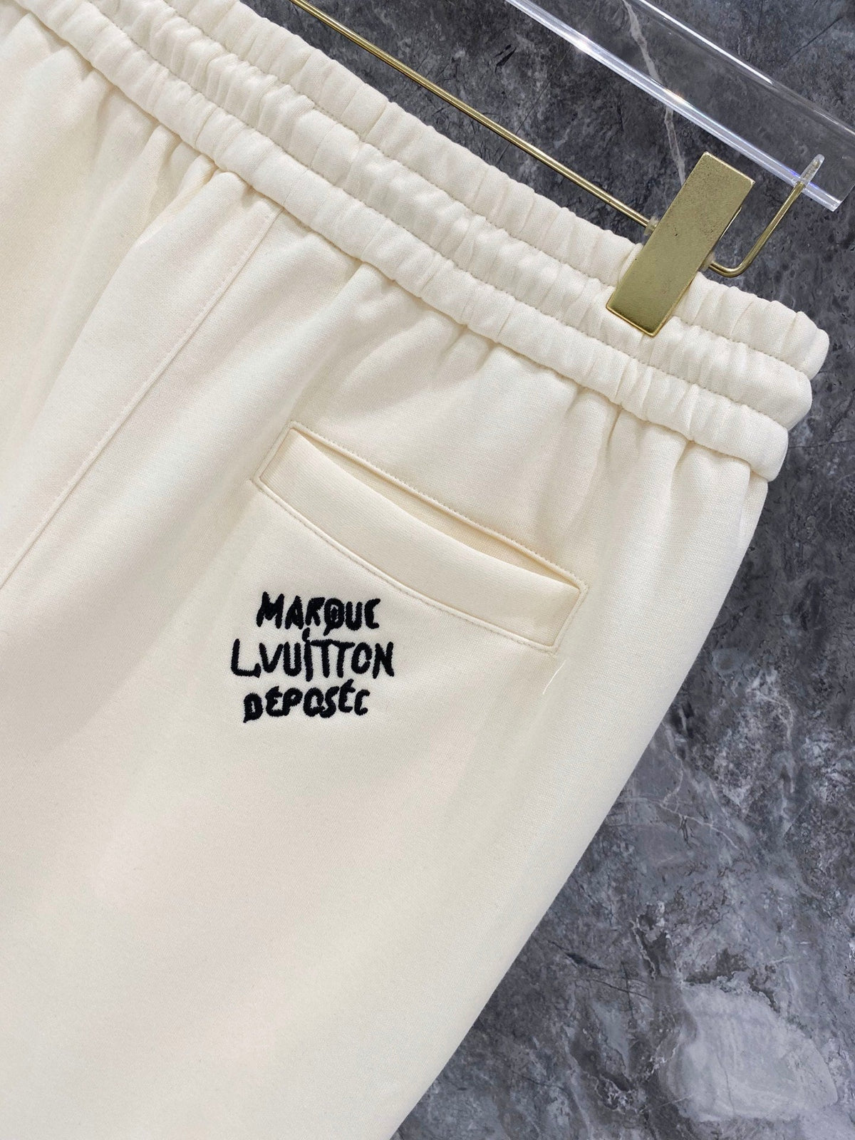 260826 New high-quality custom fabric woven strap with letter embroidery patchwork set