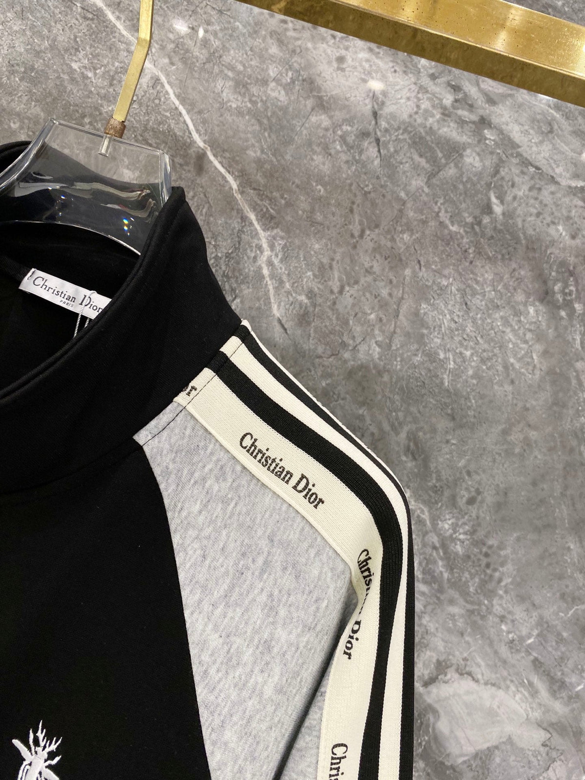 260826 New high-quality custom fabric woven strap with letter embroidery patchwork set