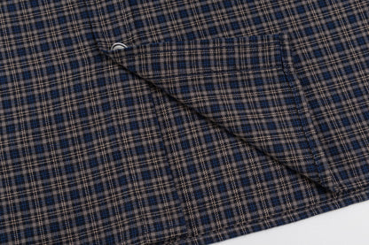 260826New high-quality checkered contrast-colored shirt