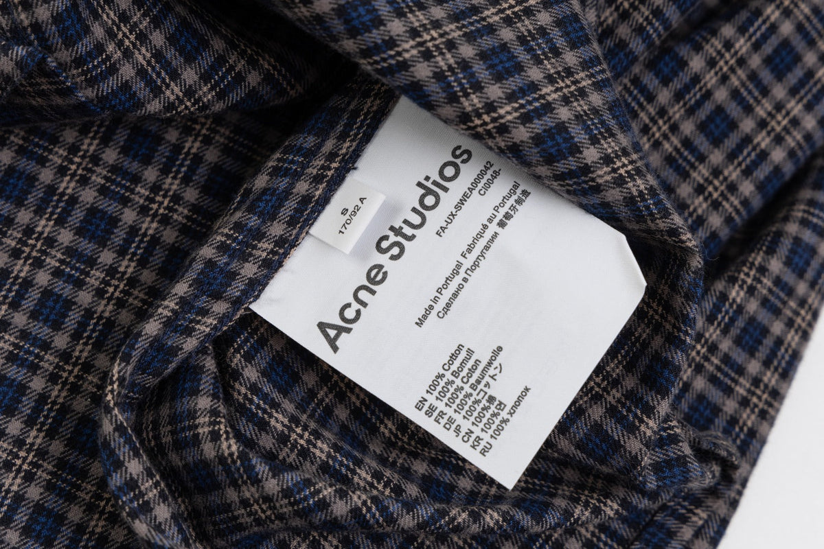 260826New high-quality checkered contrast-colored shirt