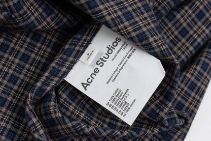 260826New high-quality checkered contrast-colored shirt