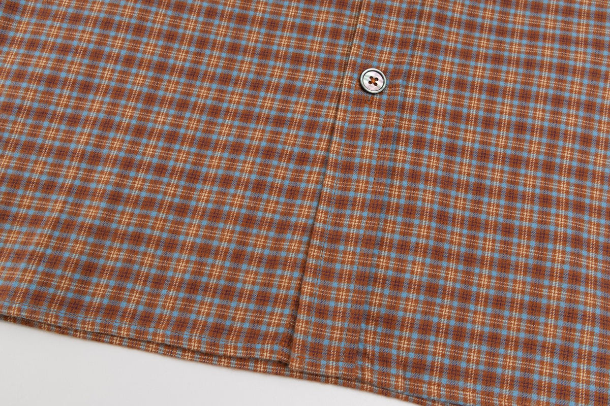 260826New high-quality checkered contrast-colored shirt