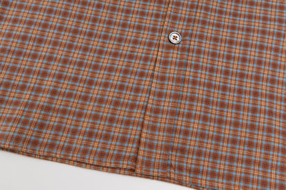 260826New high-quality checkered contrast-colored shirt