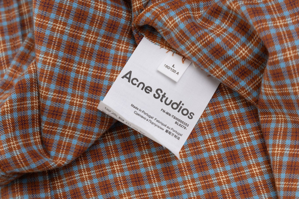 260826New high-quality checkered contrast-colored shirt