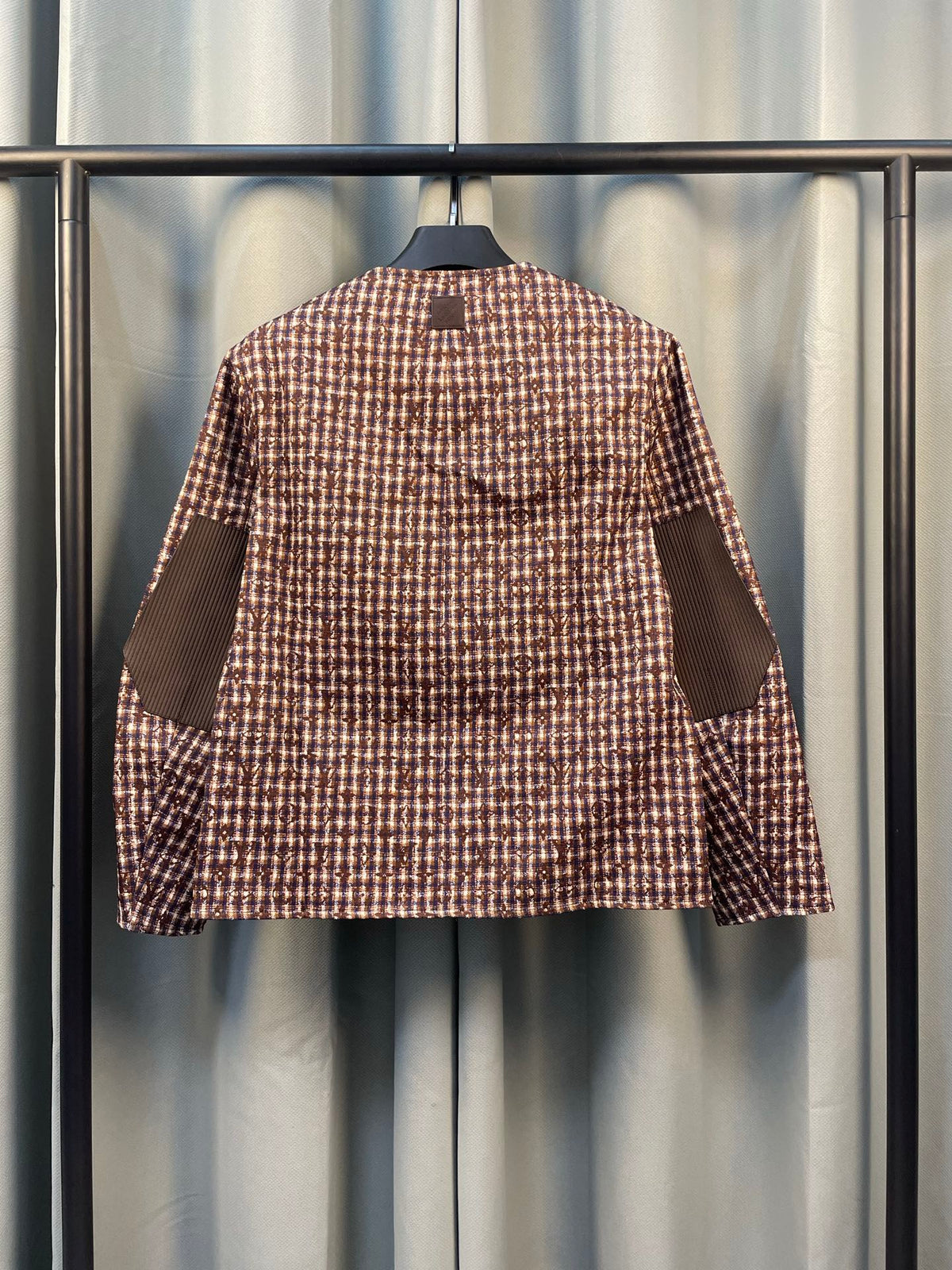 260826 New high-quality unbuttoned tweed jacket coat