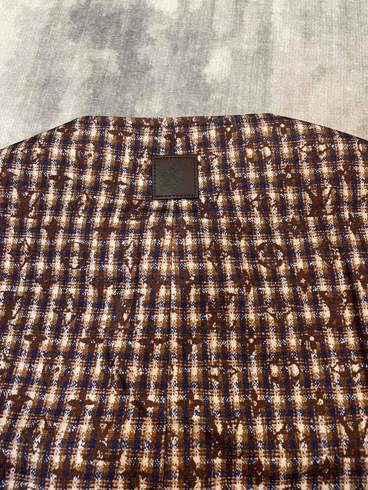 260826 New high-quality unbuttoned tweed jacket coat