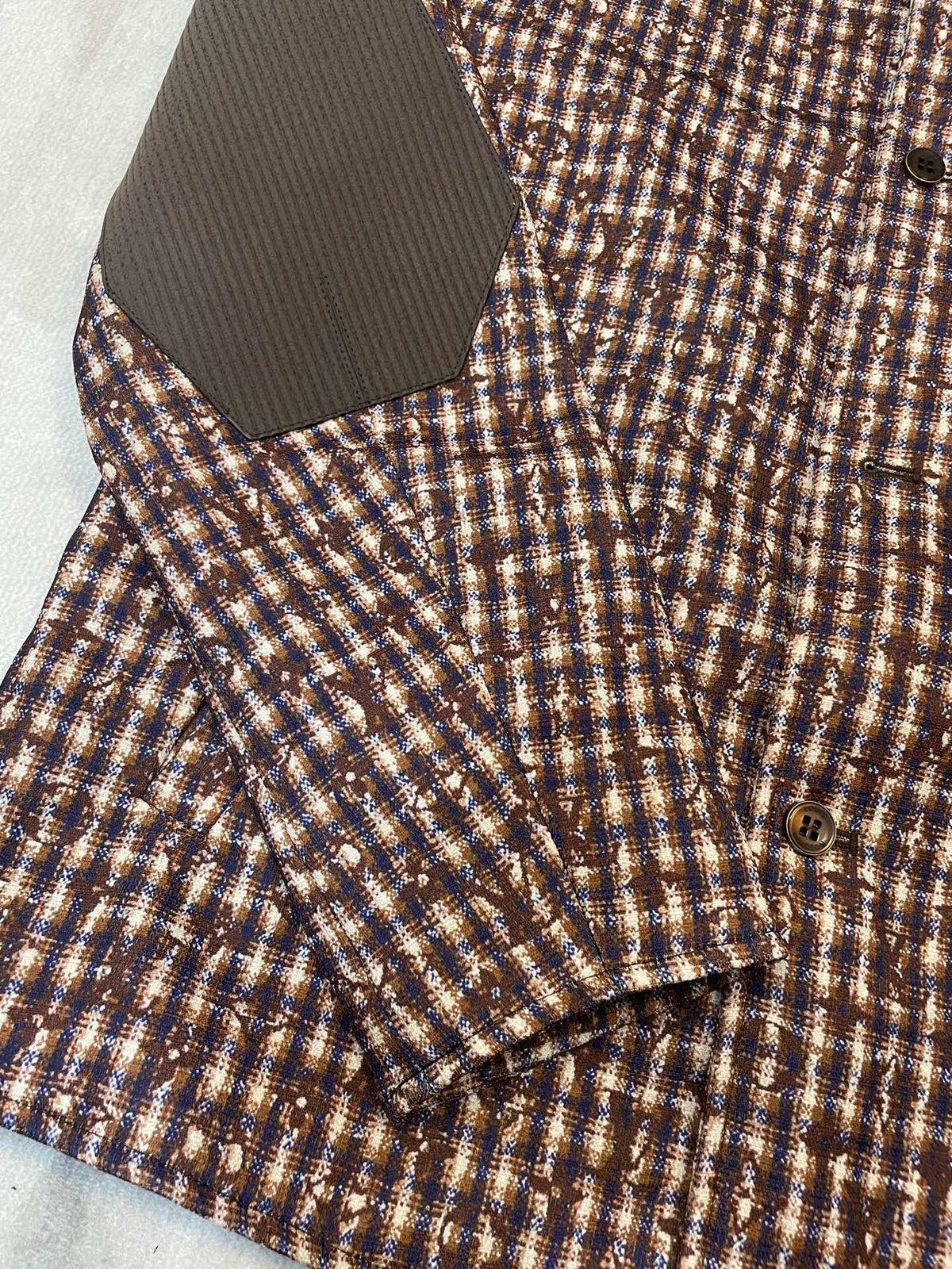 260826 New high-quality unbuttoned tweed jacket coat