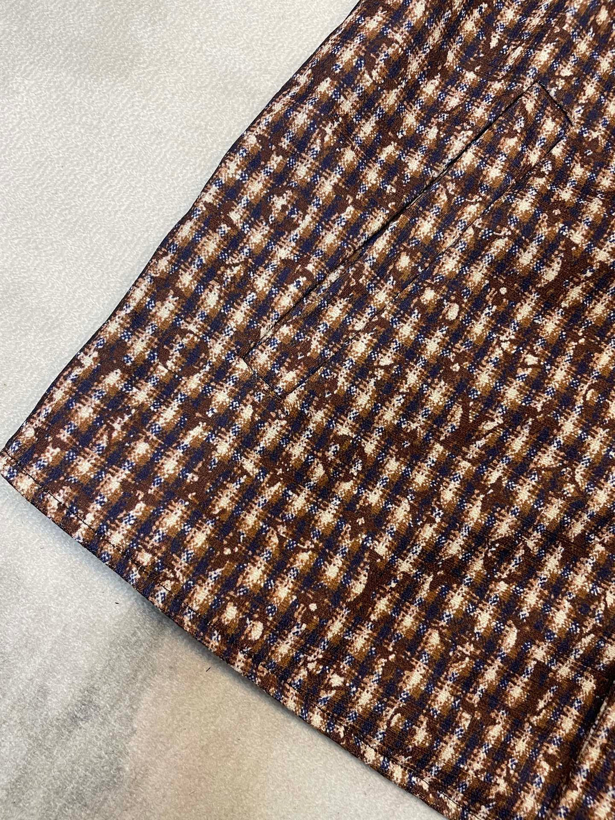 260826 New high-quality unbuttoned tweed jacket coat