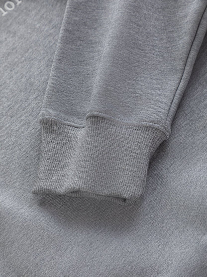 260826 New high-quality embroidered V-neck zipper hoodie