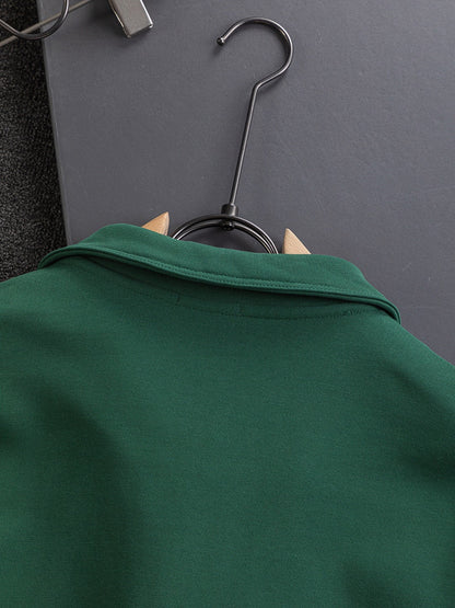 260826 New high-quality embroidered V-neck zipper hoodie
