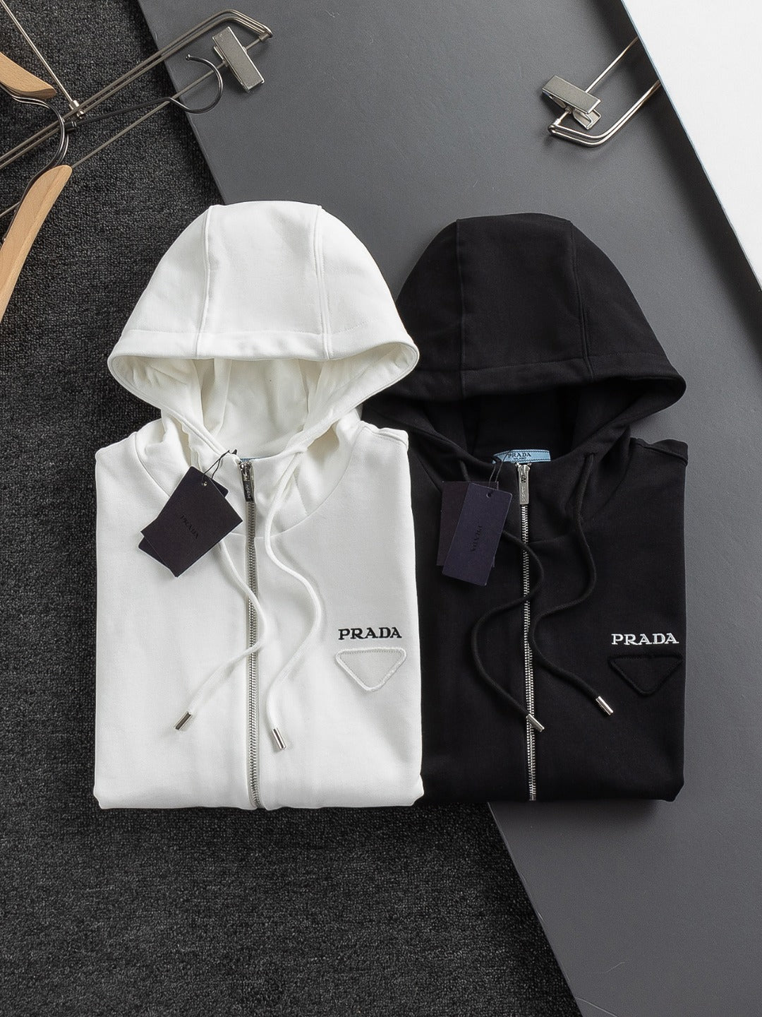 260826 New high-quality zipper hooded pullover hoodie