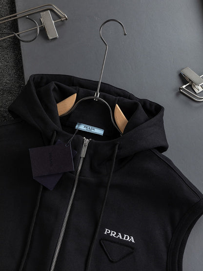 260826 New high-quality zipper hooded pullover hoodie