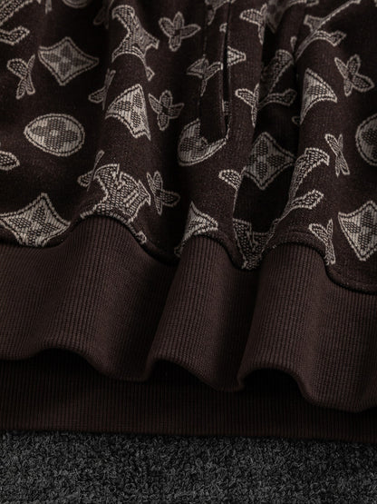 260826 New high-quality fade-resistant printed lettered t-shirt with towel cap