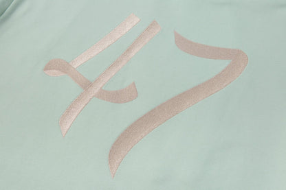 260826 New high-quality embroidered patch hoodie