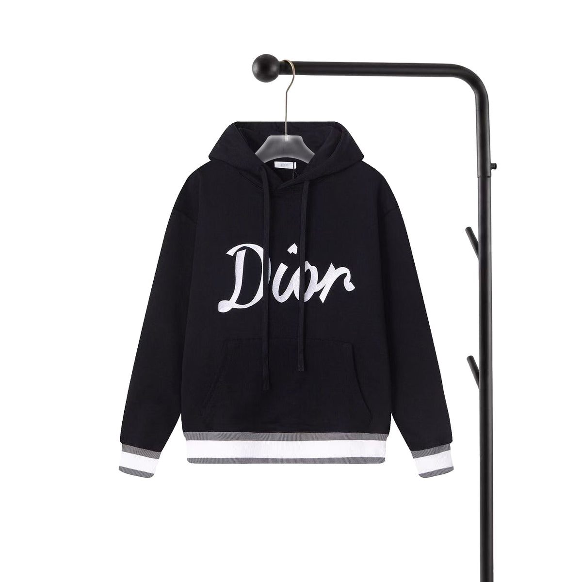 260826 New high-quality embroidered patch hoodie