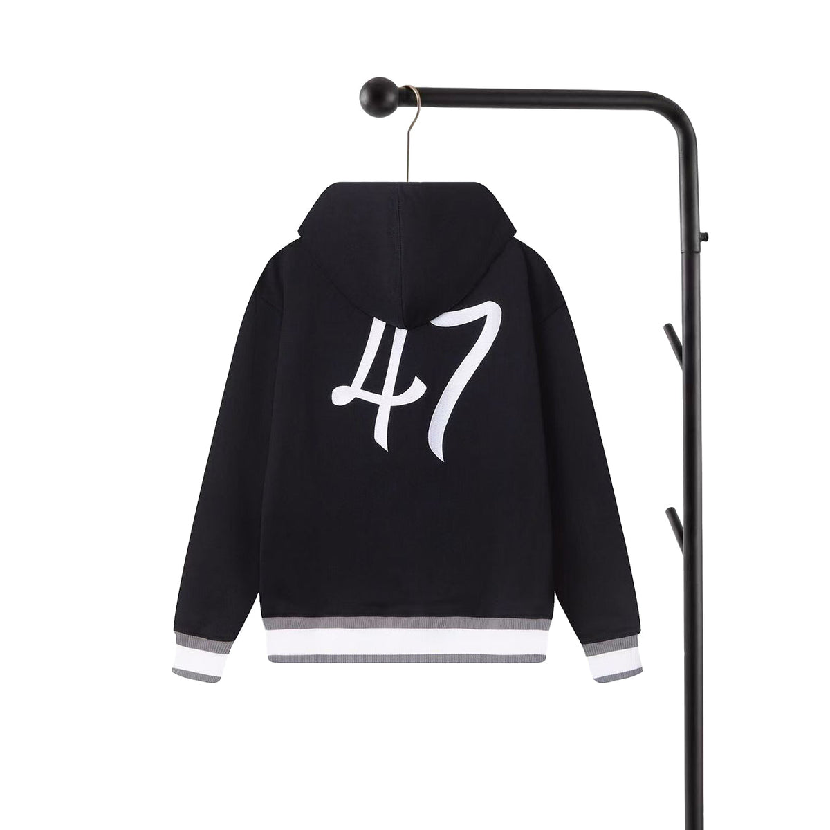 260826 New high-quality embroidered patch hoodie