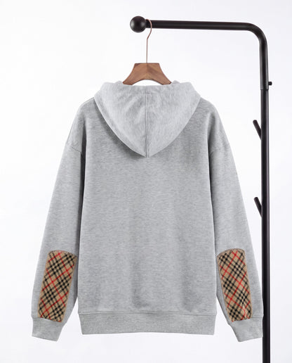 260826 New high-quality checked plaid hooded