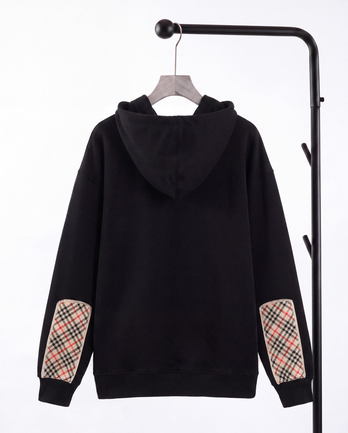 260826 New high-quality checked plaid hooded