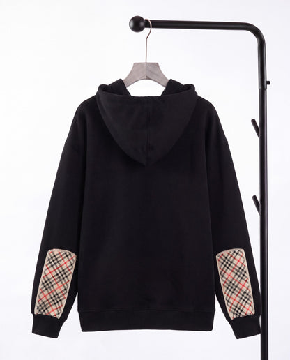 260826 New high-quality checked plaid hooded