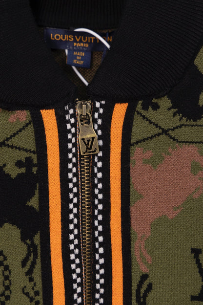 260826 New high-quality jacquard camouflage wool jacket and knitted coat
