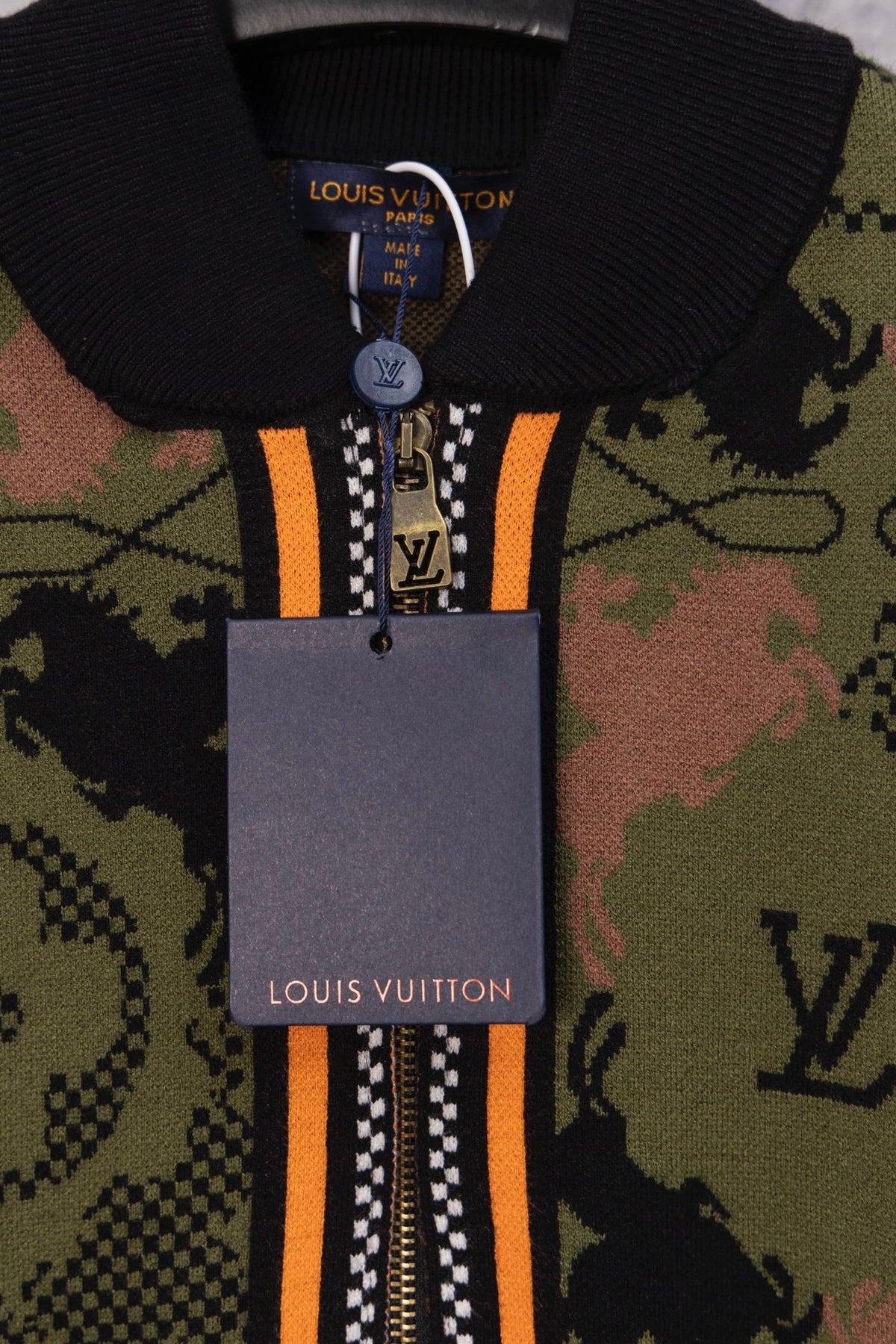 260826 New high-quality jacquard camouflage wool jacket and knitted coat