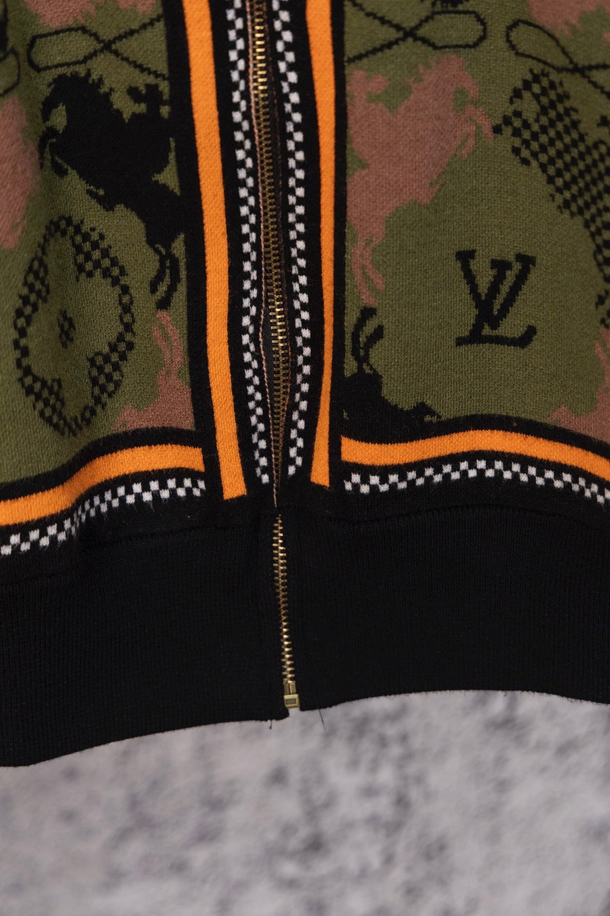 260826 New high-quality jacquard camouflage wool jacket and knitted coat