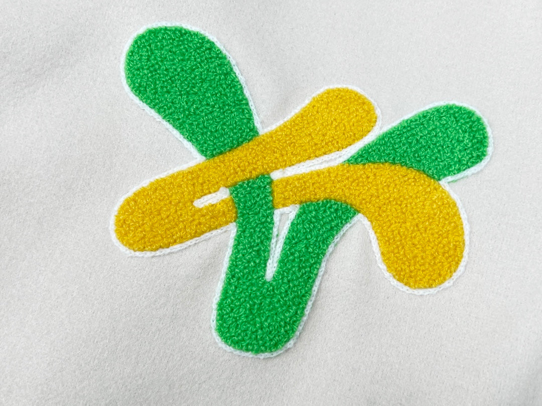 260826 New high-quality embroidered multi-color leather sleeve baseball jacket