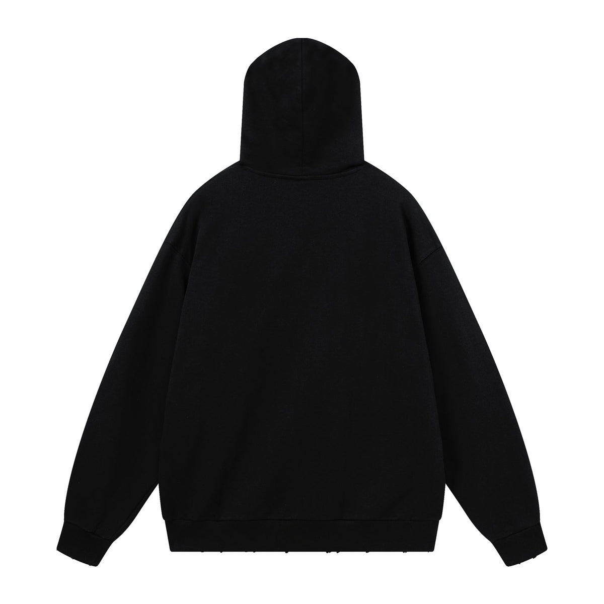 260826 New high-quality disordered letter tape hoodie shirt