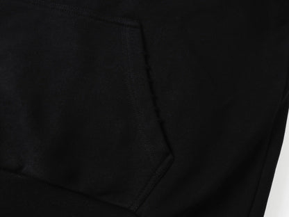 260826 New high-quality disordered letter tape hoodie shirt