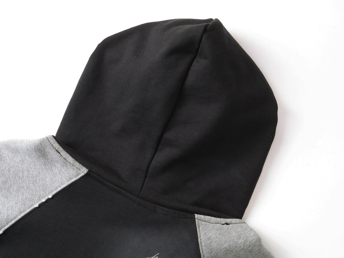 260826 New high-quality heavyweight signature patch zipped hoodie